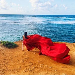 Flowy Flying Red Dress